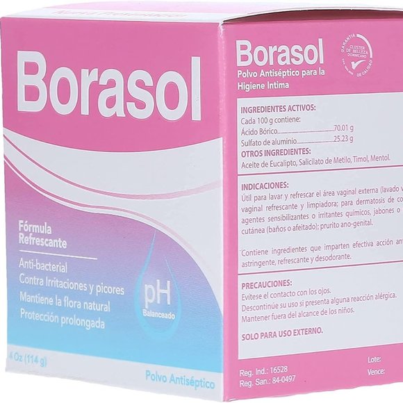 BORASOL Antiseptic Powder Refreshing Vaginal Wash and Deodorant 4oz - Picture 1 of 1